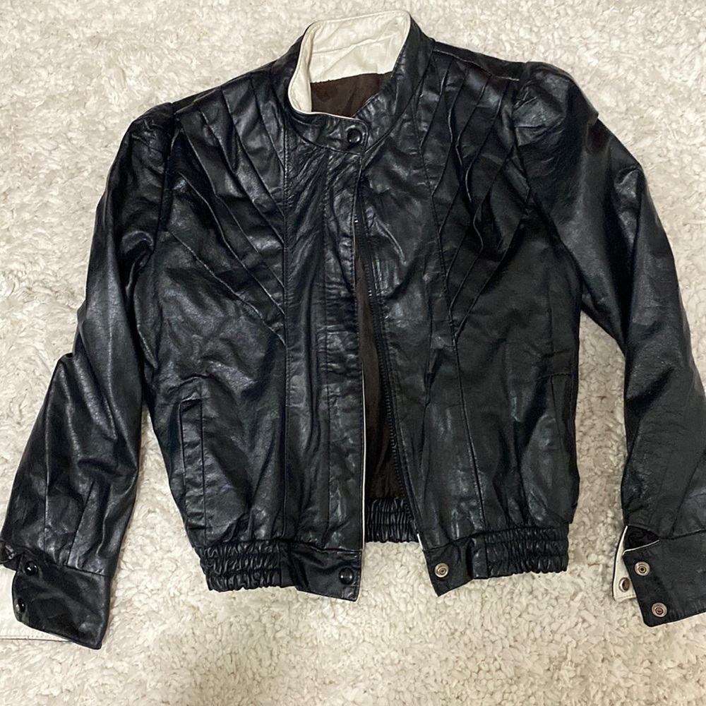 Vintage Rock Bomber Moto Jacket (no tags)